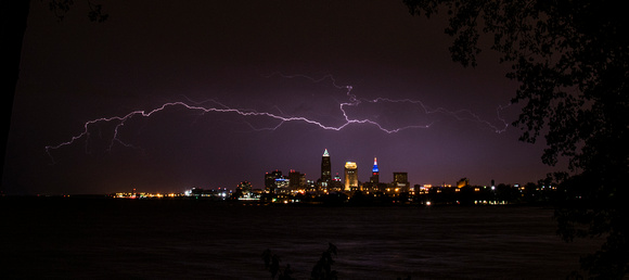 Lightning over Cleveland