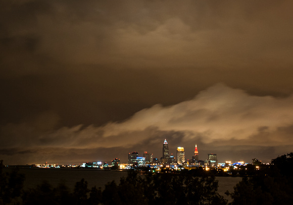 Stormy skies over Cleveland